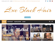 Tablet Screenshot of loveblackhair.com